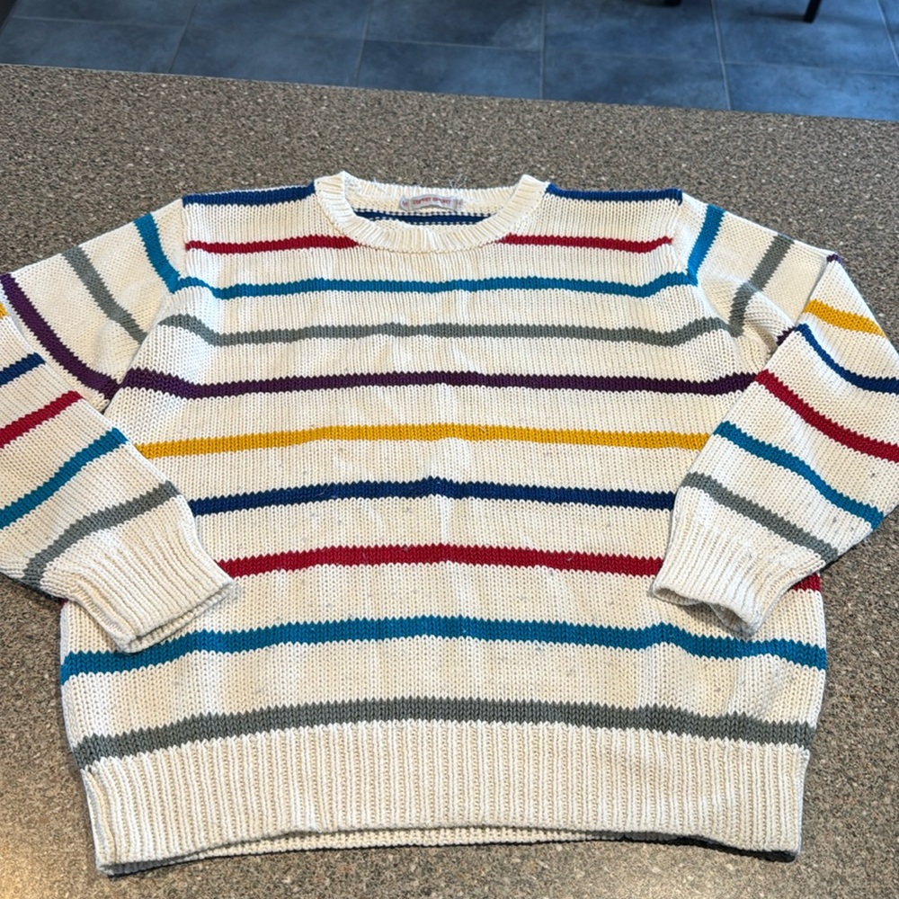 Vintage Esprit sport striped sweater